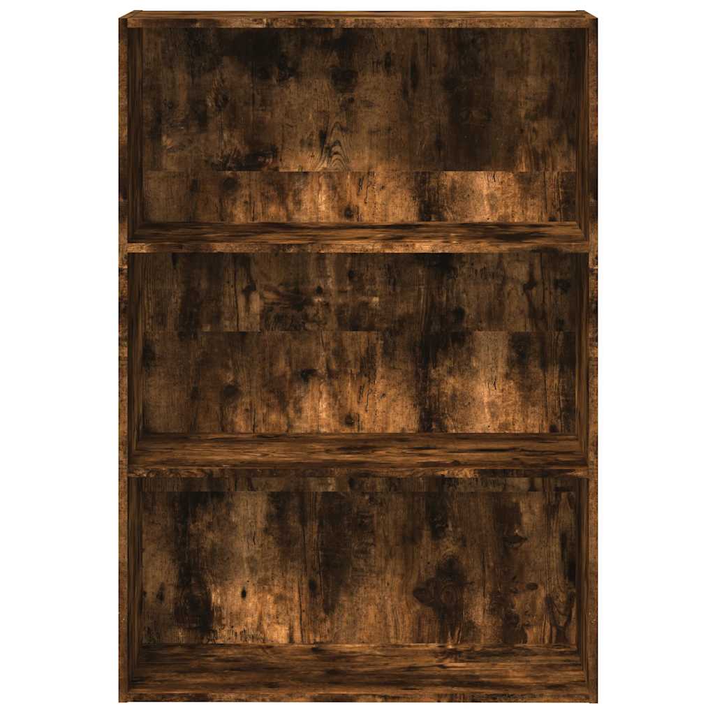 Libreria Rovere Fumo 80x30x114 cm in Legno Multistrato | homemem39