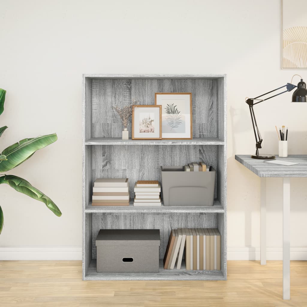 Libreria Grigio Sonoma 80x30x114 cm in Legno Multistrato | homemem39