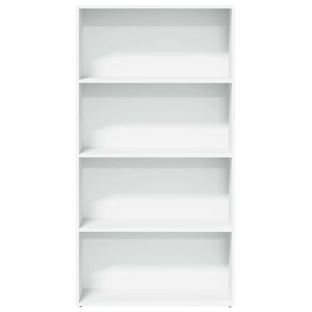 Libreria Bianca 80x30x152 cm in Legno Multistrato | homemem39