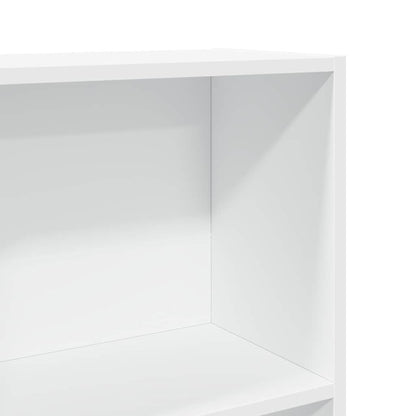 Libreria Bianca 80x30x152 cm in Legno Multistrato | homemem39