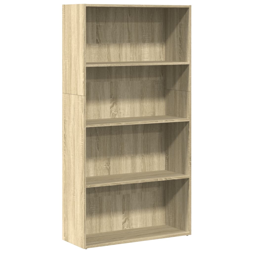 Libreria Rovere Sonoma 80x30x152 cm in Legno Multistrato | homemem39