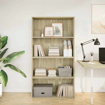 Libreria Rovere Sonoma 80x30x152 cm in Legno Multistrato | homemem39