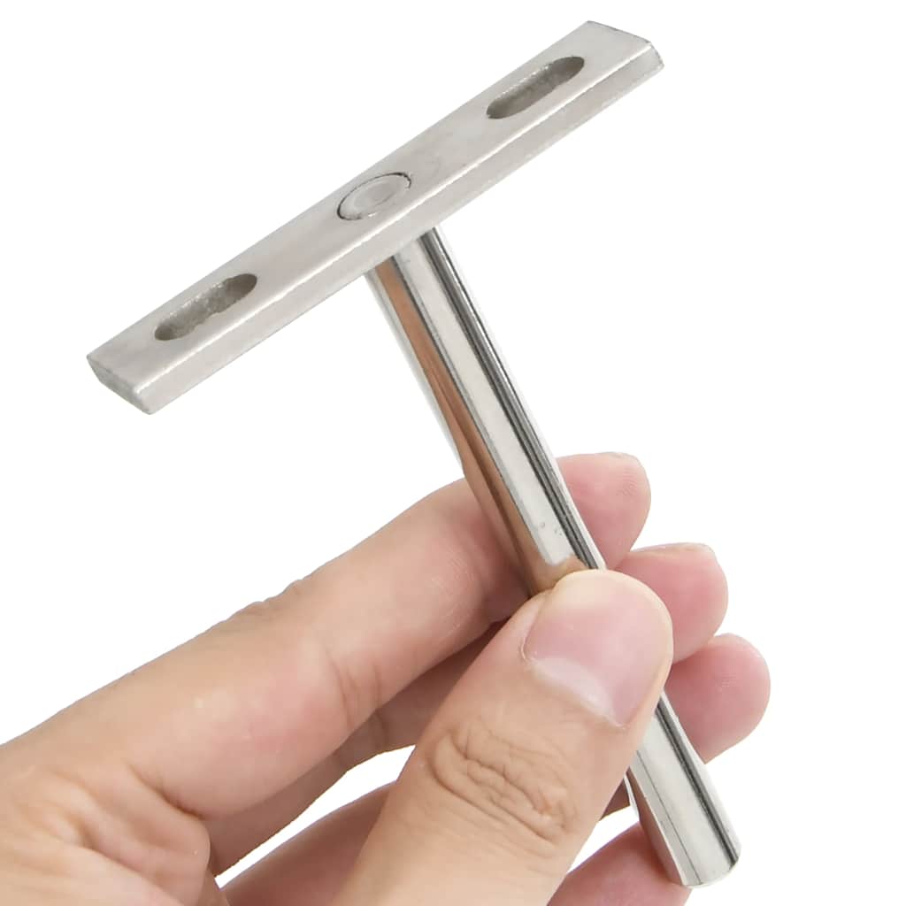 Staffe Mensole Galleggianti 12pz Ø10x100 mm Acciaio al Carbonio | homemem39
