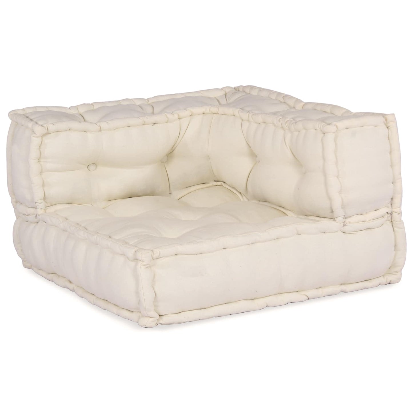 Unità di Divano Modulare 4 pcs Crema Tessuto | homemem39