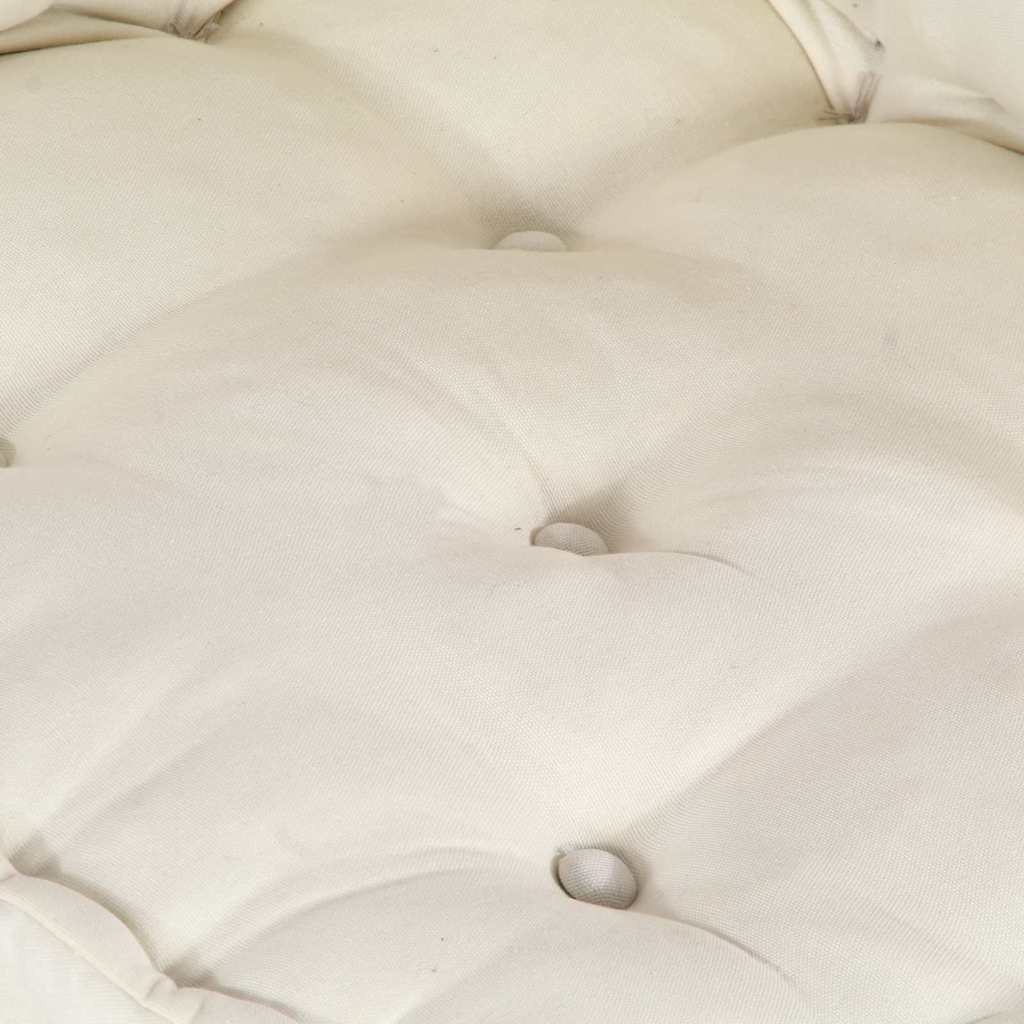 Unità di Divano Modulare 2 pcs Crema 140 x 70 x 36 cm Tessuto | homemem39
