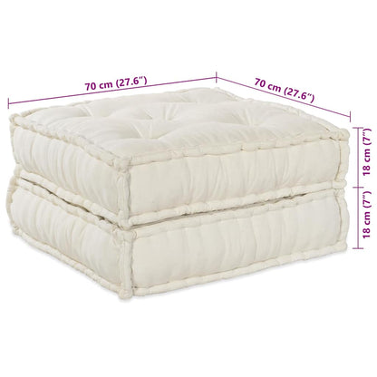 Unità di Divano Modulare 2 pcs Crema 140 x 70 x 36 cm Tessuto | homemem39