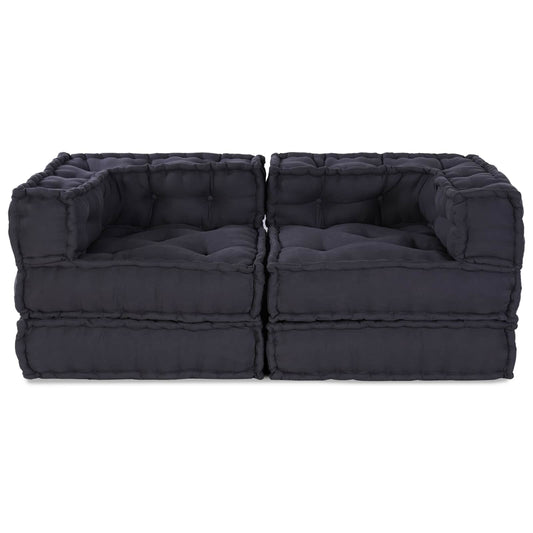 Unità di Divano Modulare 2 pcs Antracite 140 x 70 x 56 cm | homemem39