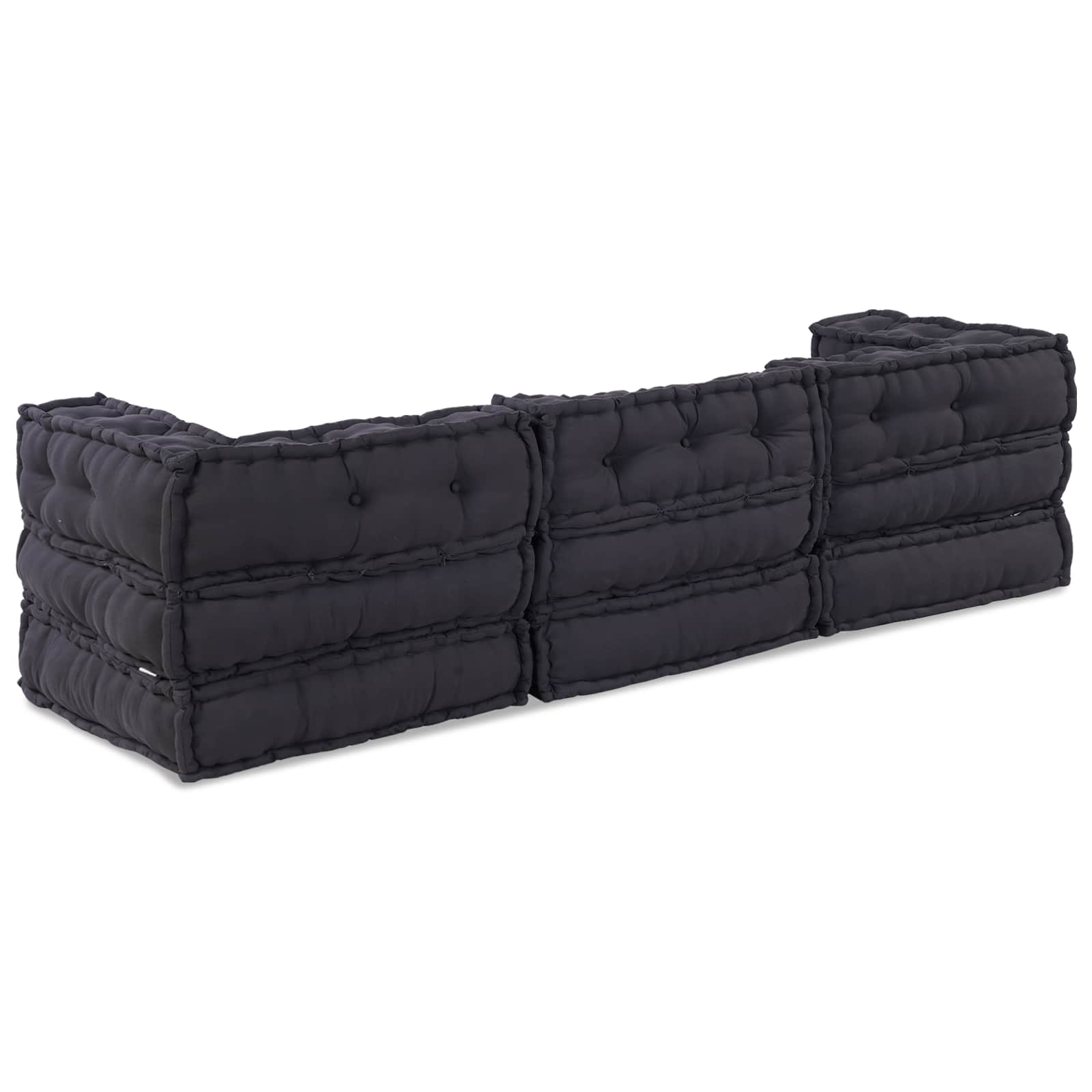 Unità di Divano Modulare 3 pcs Antracite Tessuto | homemem39