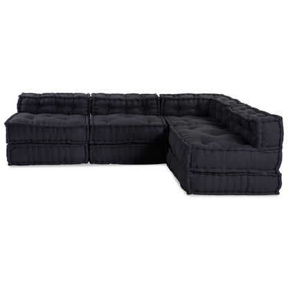 Unità di Divano Modulare 4 pcs Antracite Tessuto | homemem39