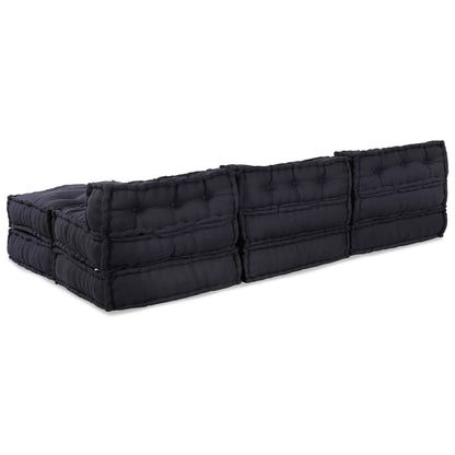 Unità di Divano Modulare 4 pcs Antracite Tessuto | homemem39