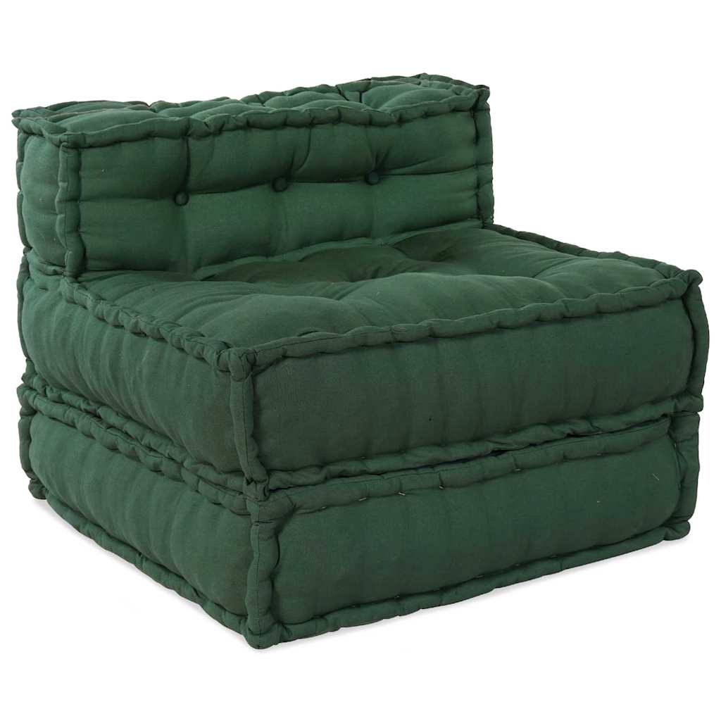 Unità di Divano Modulare 4 pcs Verde Tessuto | homemem39