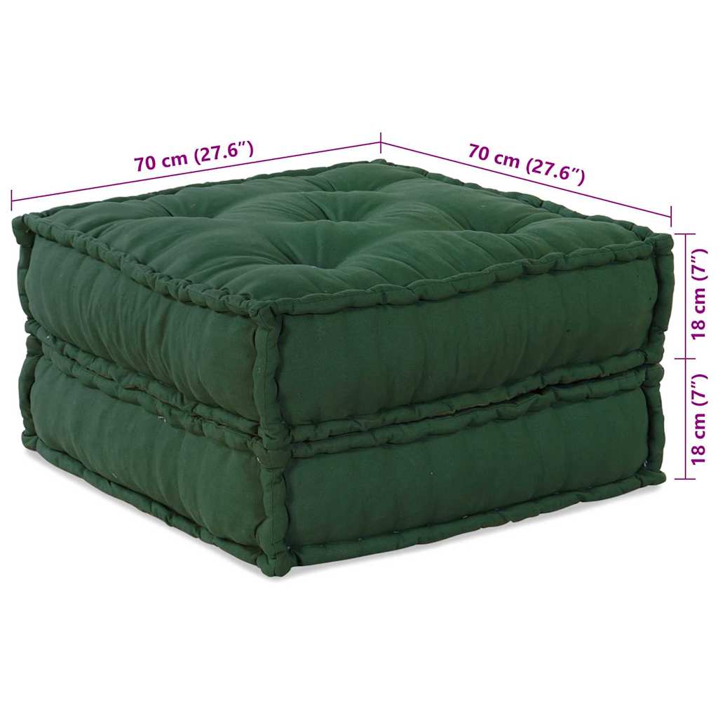 Unità di Divano Modulare 2 pcs Verde 140 x 70 x 36 cm Tessuto | homemem39