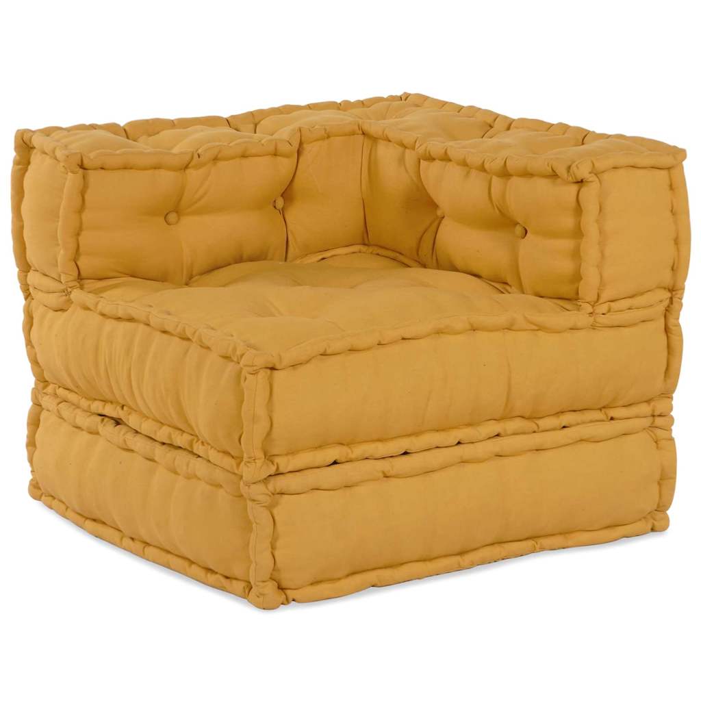 Unità di Divano Modulare 3 pcs Giallo Tessuto | homemem39