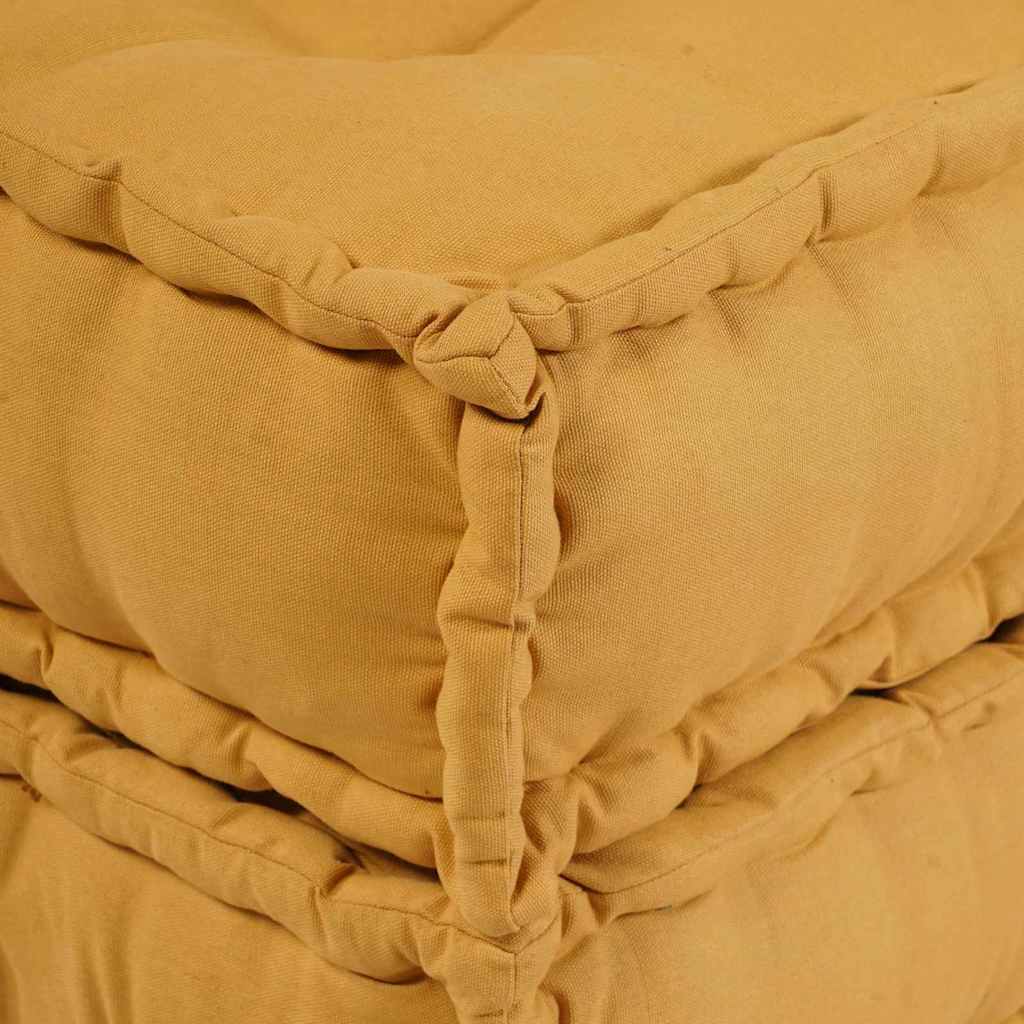 Unità di Divano Modulare 4 pcs Giallo Tessuto | homemem39
