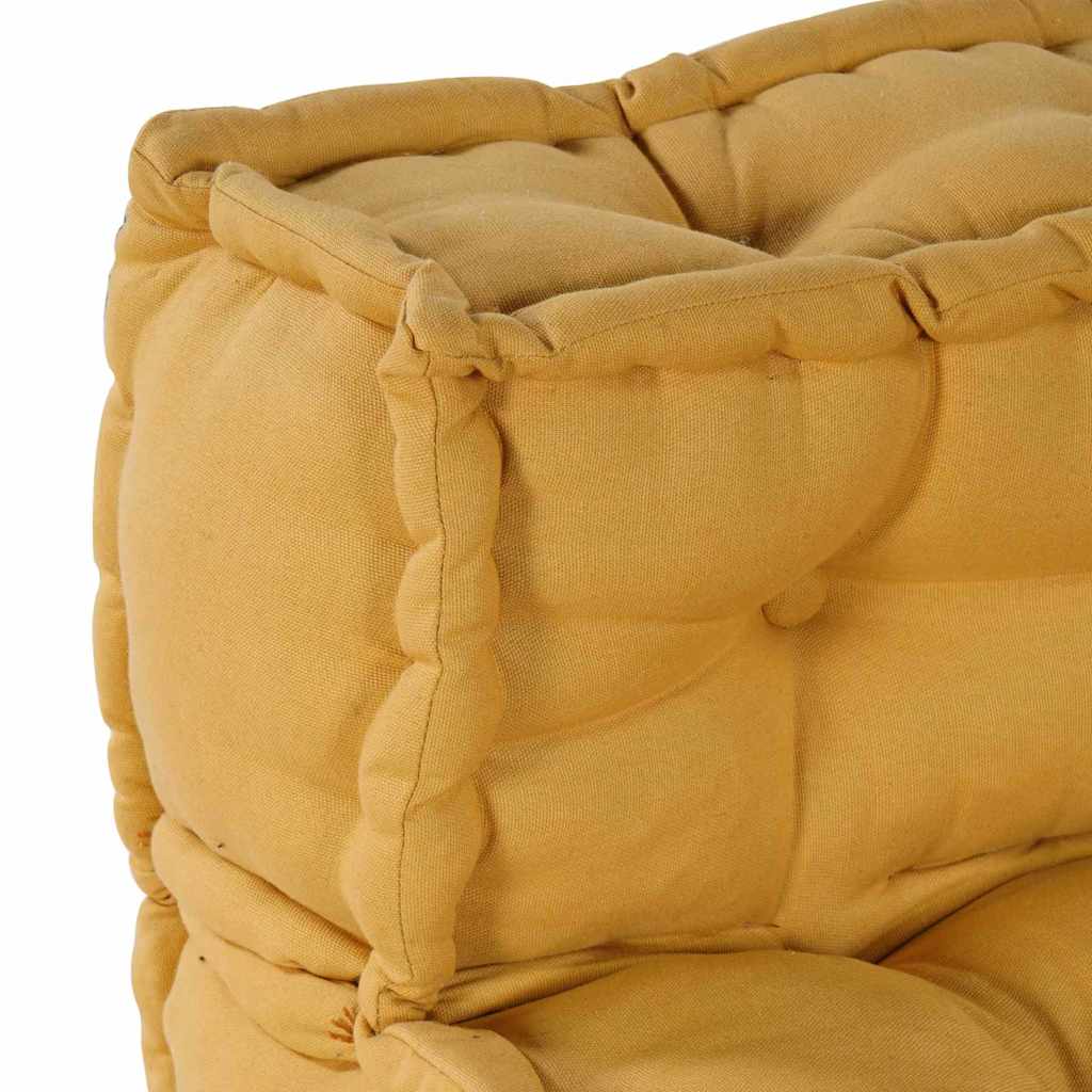 Unità di Divano Modulare 4 pcs Giallo Tessuto | homemem39