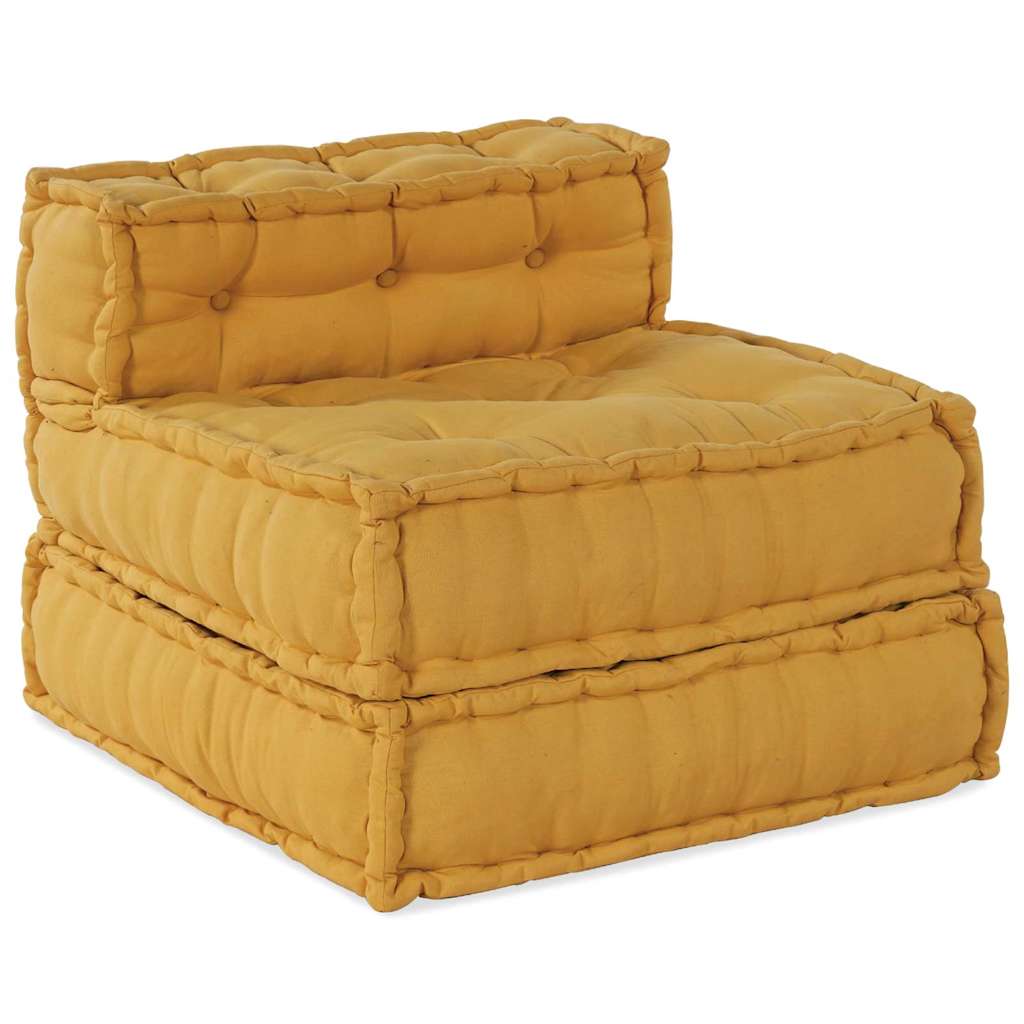 Unità di Divano Modulare 4 pcs Giallo Tessuto | homemem39