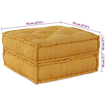 Unità di Divano Modulare 2 pcs Giallo 140 x 70 x 36 cm Tessuto | homemem39