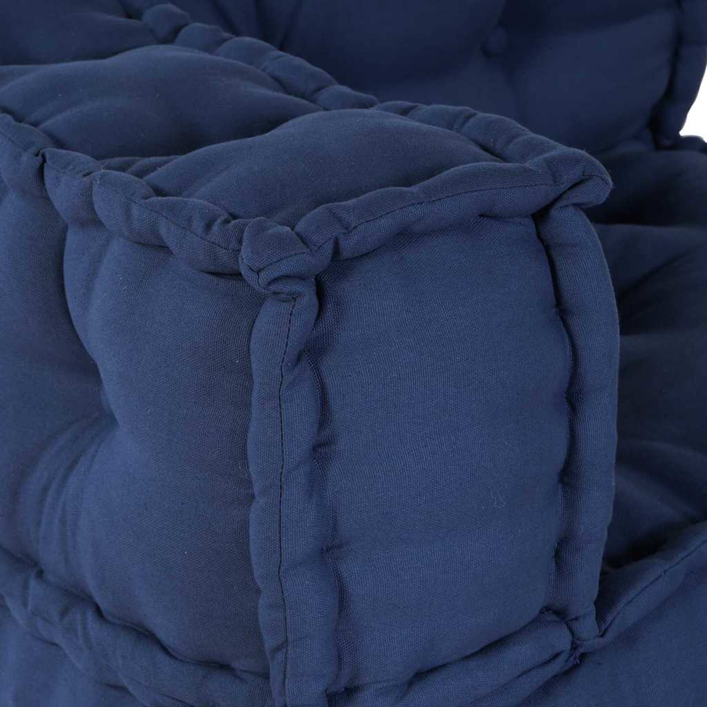 Unità di Divano Modulare 2 pcs Indaco 140 x 70 x 56 cm Tessuto | homemem39