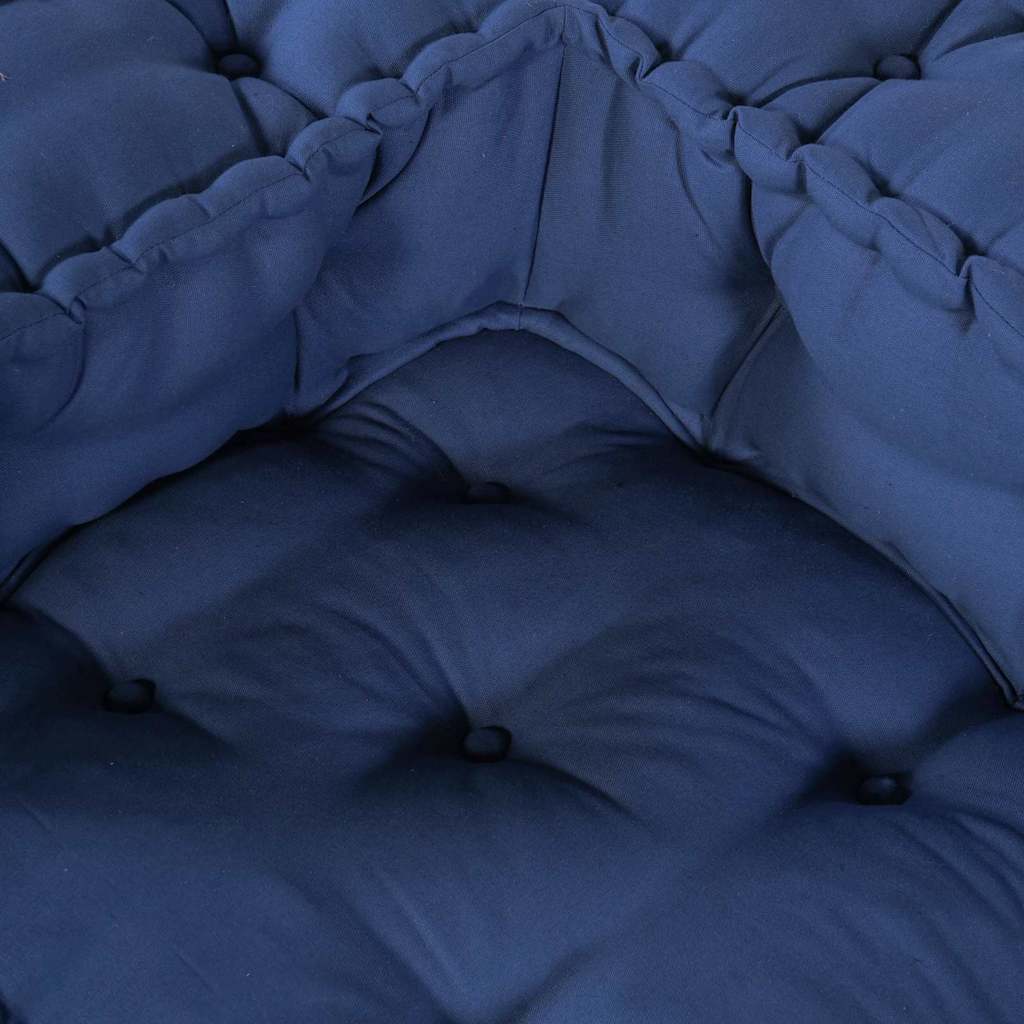 Unità di Divano Modulare 2 pcs Indaco 140 x 70 x 56 cm Tessuto | homemem39