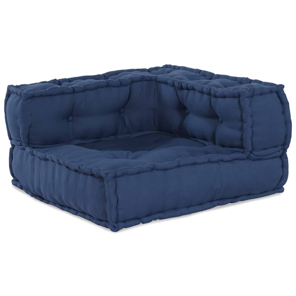 Unità di Divano Modulare 3 pcs Indaco Tessuto | homemem39
