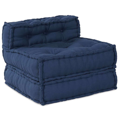 Unità di Divano Modulare 3 pcs Indaco Tessuto | homemem39