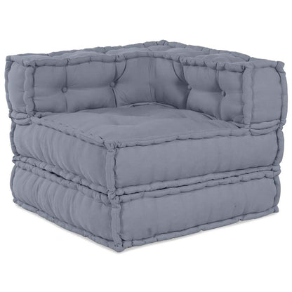 Unità di Divano Modulare 3 pcs Grigio Tessuto | homemem39
