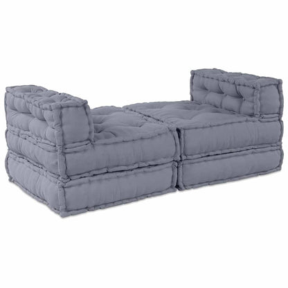 Unità di Divano Modulare 4 pcs Grigio Tessuto | homemem39