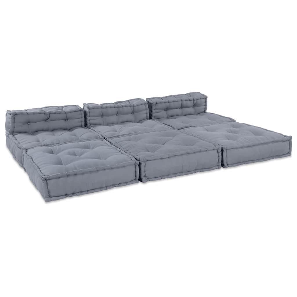 Unità di Divano Modulare 4 pcs Grigio Tessuto | homemem39