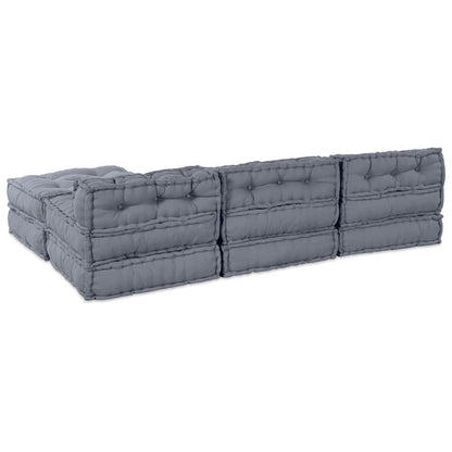 Unità di Divano Modulare 4 pcs Grigio Tessuto | homemem39