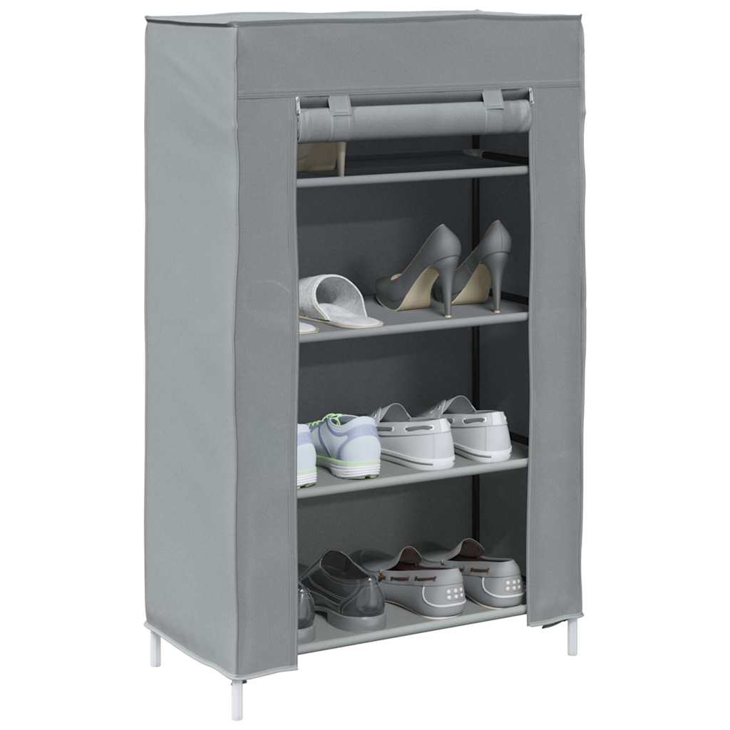 Scarpiera Grigio 60,5x30x97 cm in Tessuto Non Tessuto - homemem39