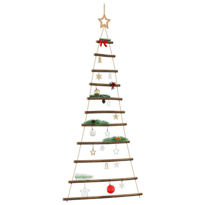 Albero di Natale sospeso con stella superiore 74x150 cm Ramo naturale