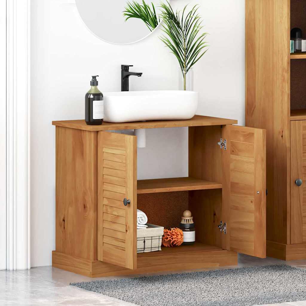 Mobile Lavabo con porta VIGO marrone ambrato 67.5 x 34 x 59 cm