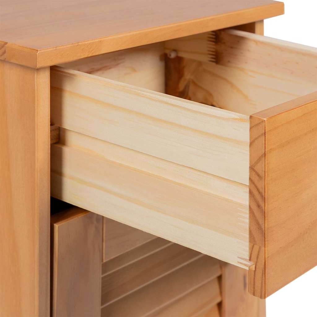 Armadietto da Bagno VIGO marrone ambrato 37,5 x 34 x 80 cm