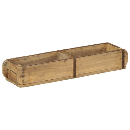 Vassoio 4 pcs Marrone 57 x 15 x 9 cm Legno Recuperato Massello | homemem39