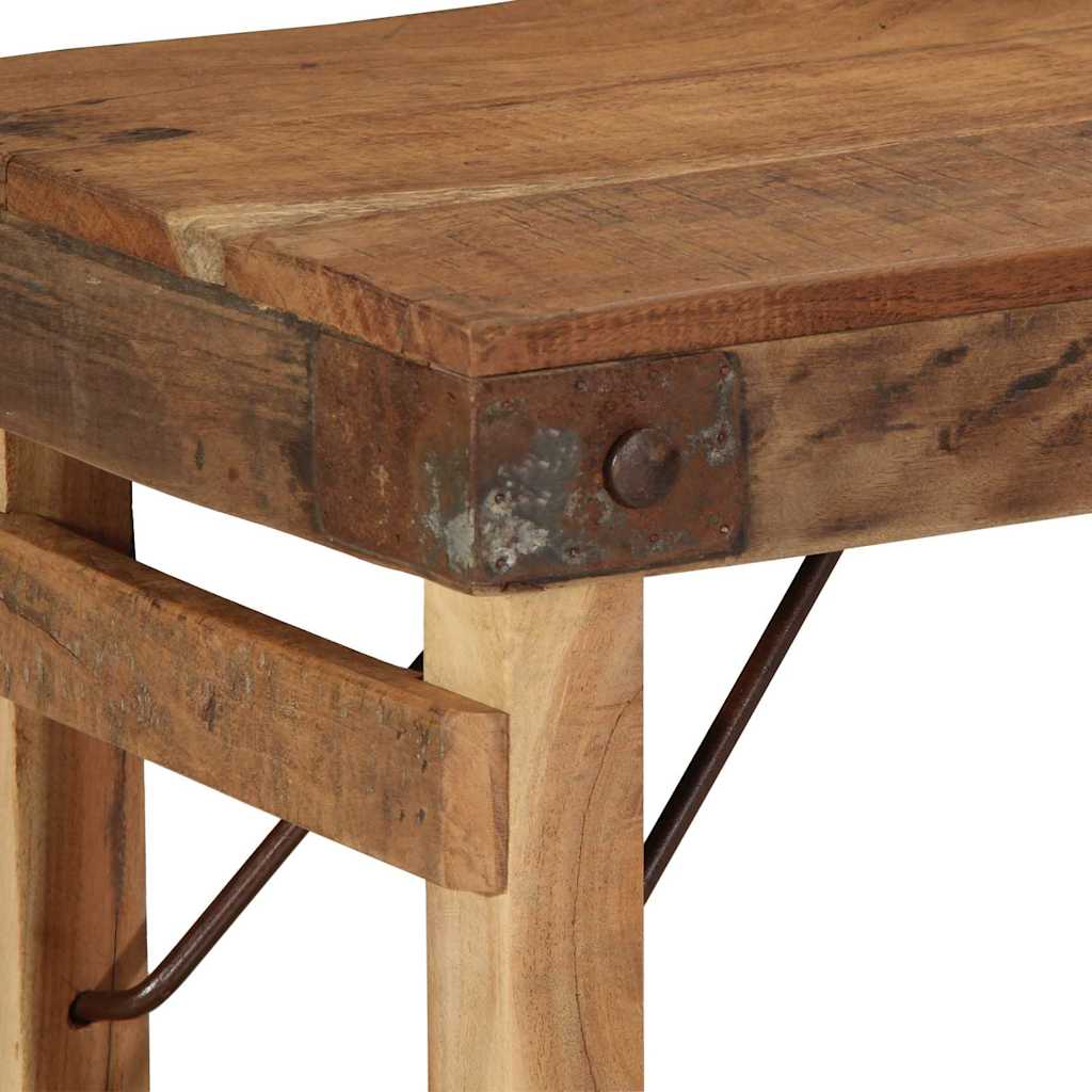 panchina Naturale 110 x 35 x 46 cm Legno Vecchio Recuperato