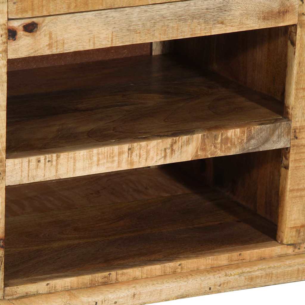 panchina con cassetto Marrone 110 x 35 x 50 cm Mango Grezzo | homemem39