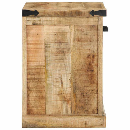 panchina con cassetto Marrone 110 x 35 x 50 cm Mango Grezzo | homemem39