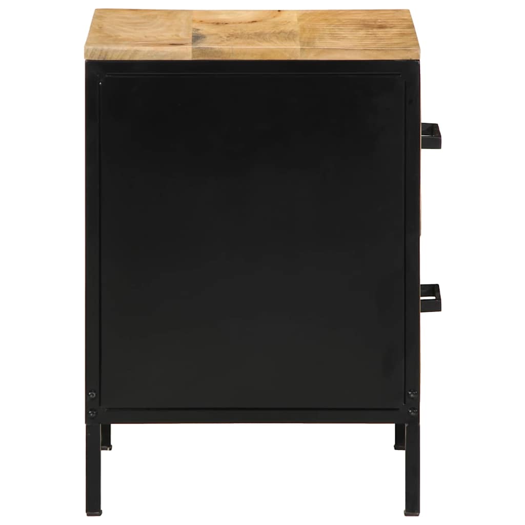 Armadio da Notte con cassetto Marrone e nero 40 x 35 x 50 cm