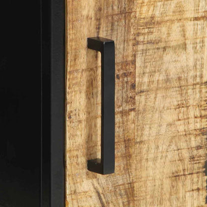 Armadio da Notte 2 pcs Marrone e nero 30 x 30 x 40 cm