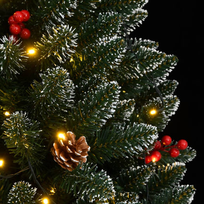 Albero di Natale Artificiale Incernierato con 300 LED 180 cm