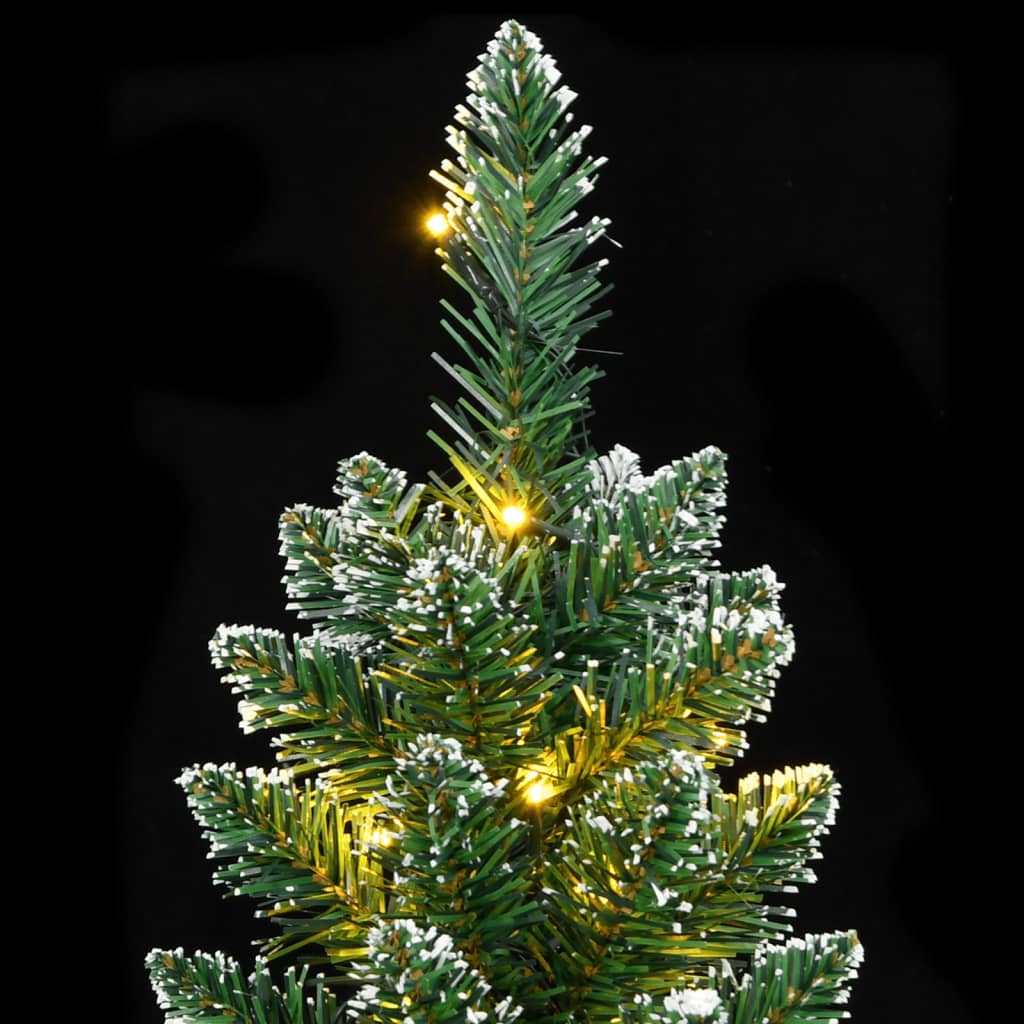 Albero di Natale Artificiale Sottile con 150 LED 150 cm