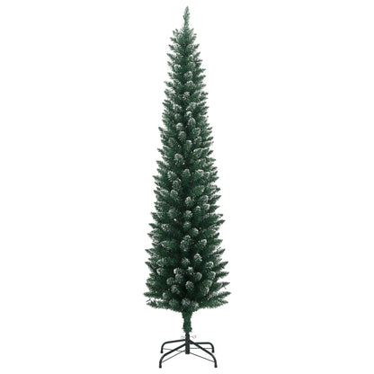 Albero di Natale Artificiale Sottile con 300 LED 210 cm