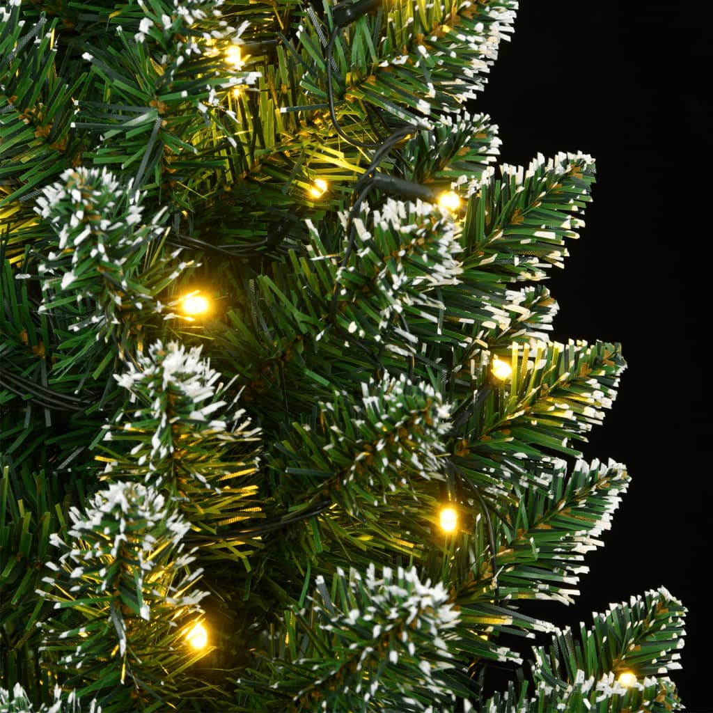 Albero di Natale Artificiale Sottile 300 LED 240 cm