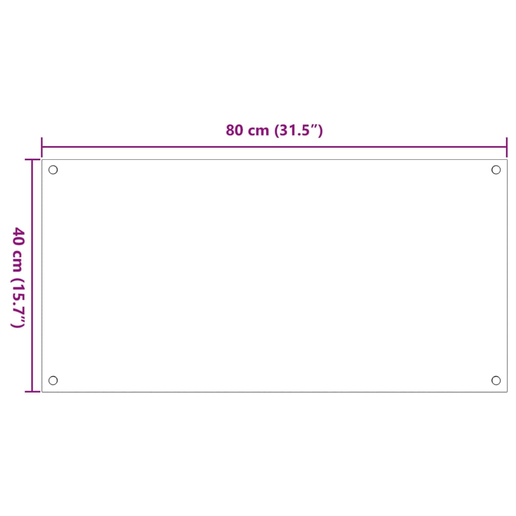 Paraschizzi per Cucina 2 pz Trasparente 80x40cm Vetro Temperato - homemem39