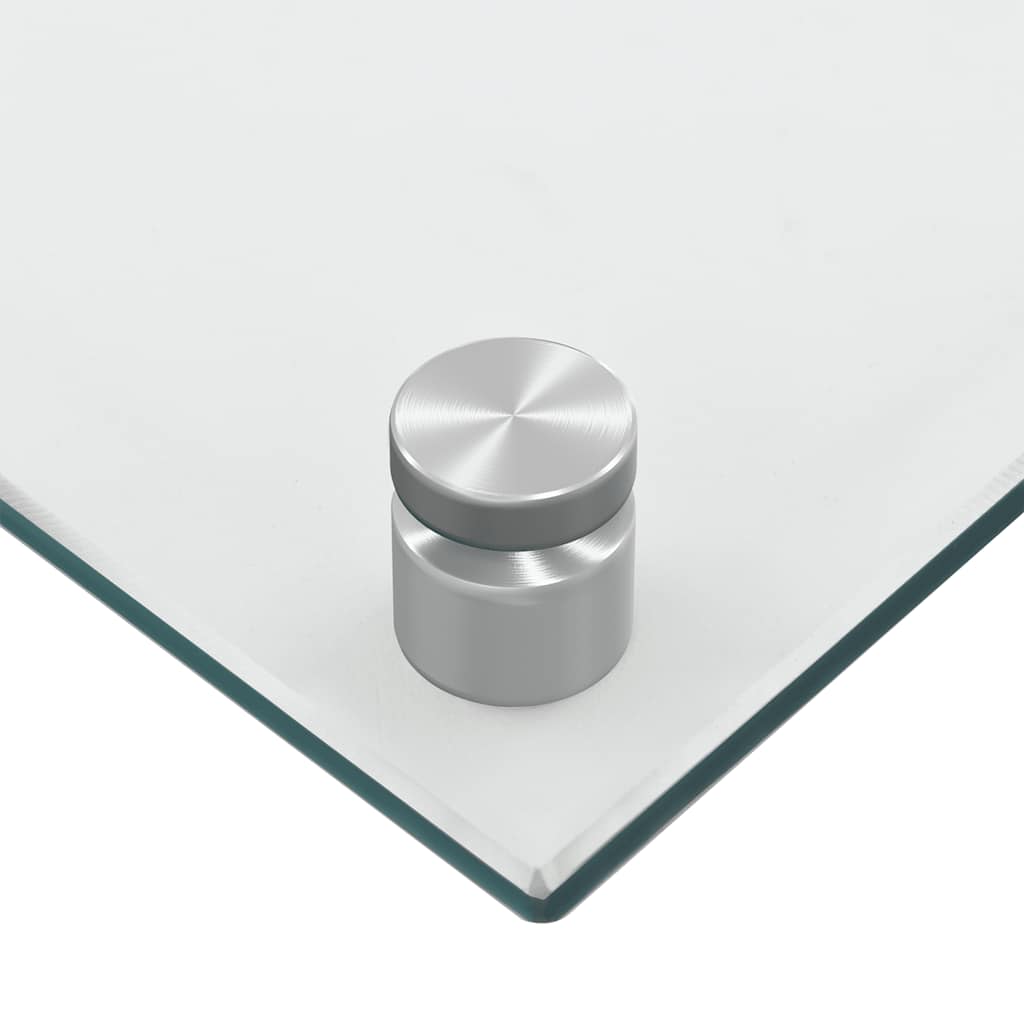 Paraschizzi per Cucina 2 pz Trasparente 80x40cm Vetro Temperato