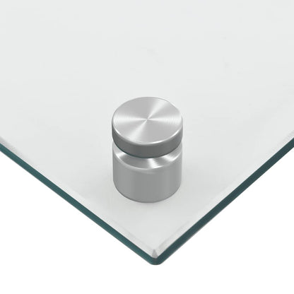 Paraschizzi per Cucina 2 pz Trasparente 80x50cm Vetro Temperato