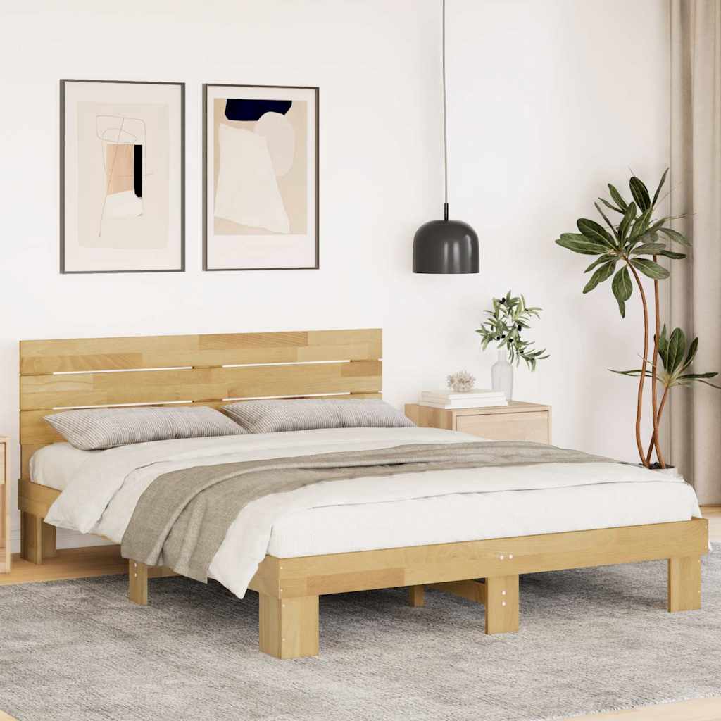 Struttura Letto con Testiera senza Materasso 140x200 cm - homemem39