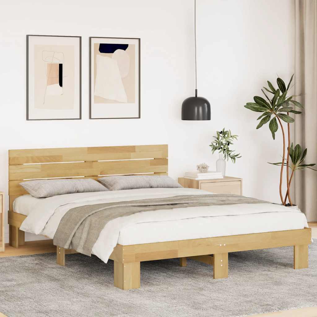 Struttura Letto con Testiera Senza Materasso 135x190 cm - homemem39
