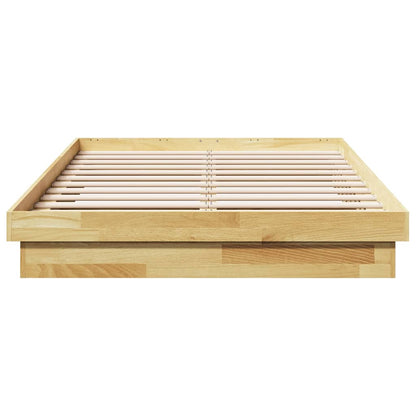 Struttura Letto Senza Materasso 120x200 cm in Legno di Rovere | homemem39
