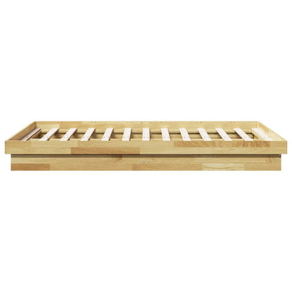 Struttura Letto Senza Materasso 120x200 cm in Legno di Rovere | homemem39